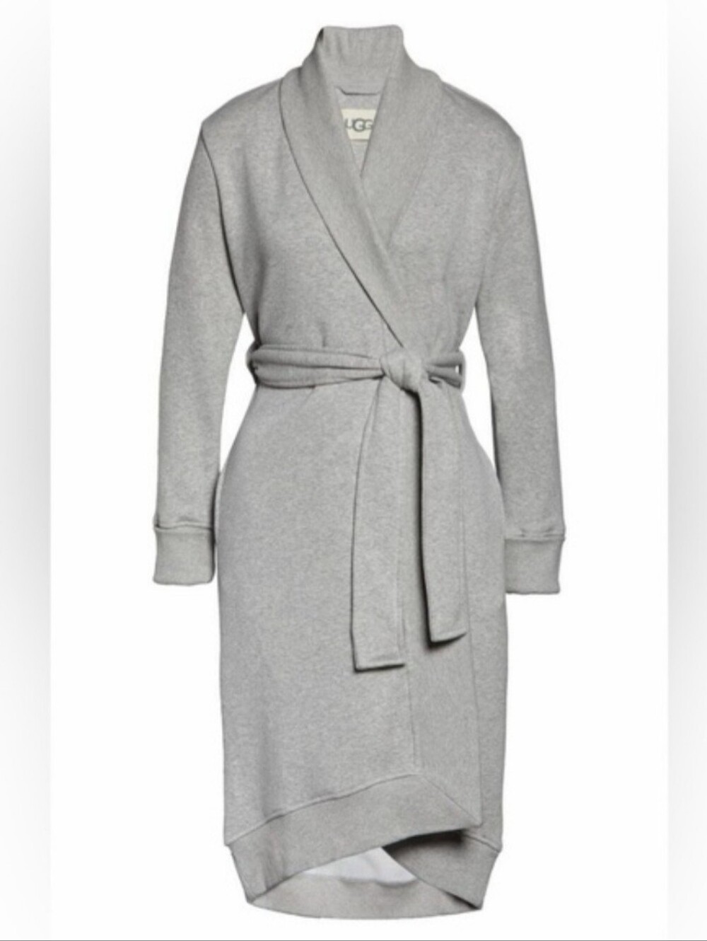 UGG Karoline Fleece Robe Medium Sleepwear Loungewear Gray